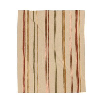 Autumn Stripe Plush Throw