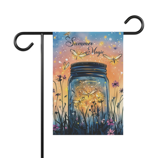 Catching Fireflies Garden Flag