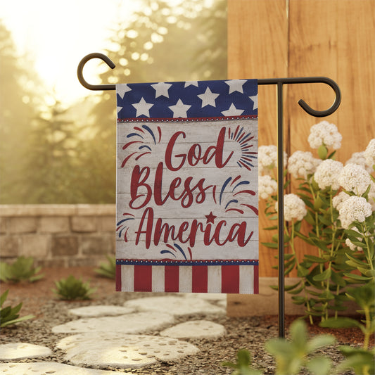 God Bless America Garden Flag