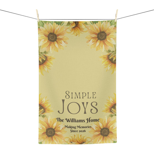 Simple Joys Sunflower Tea Towel