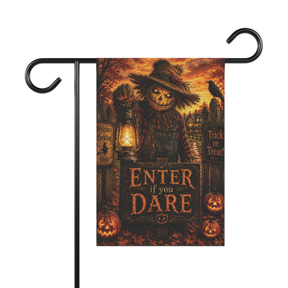 Enter If You Dare Halloween Garden Flag