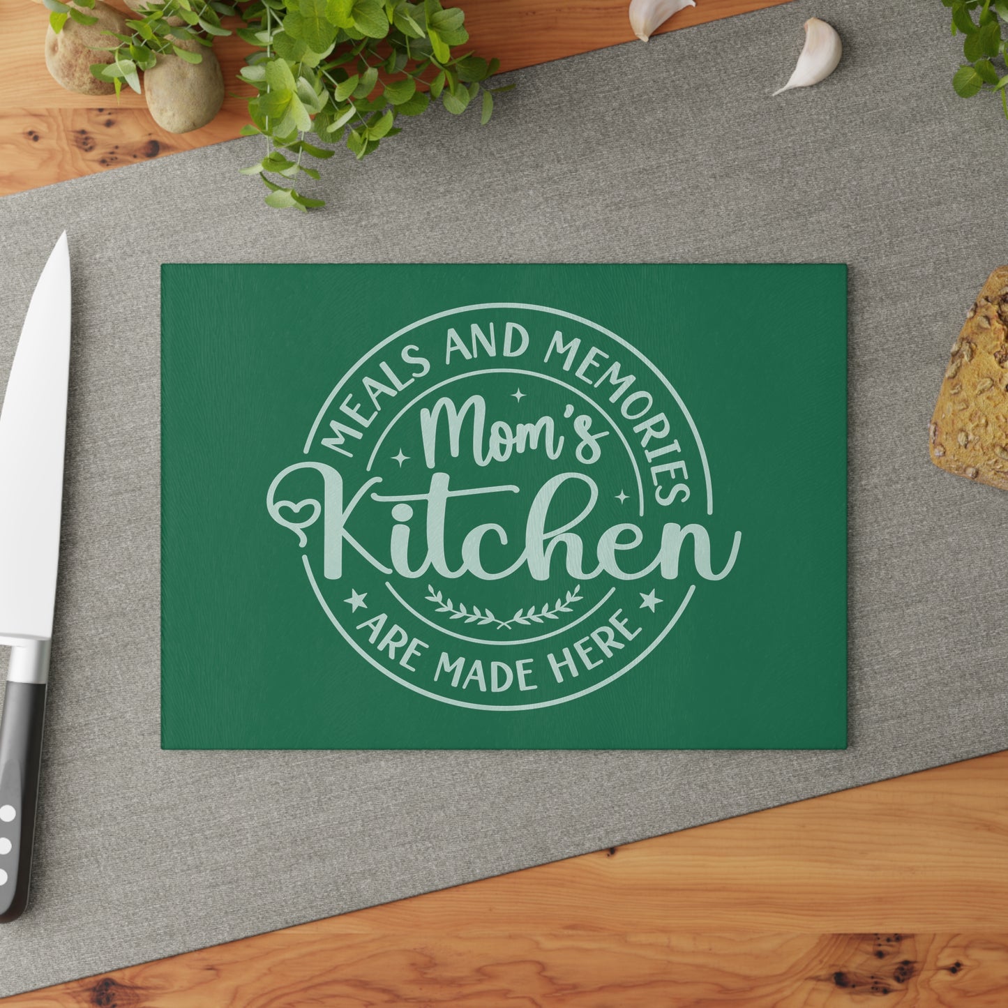 Mom’s Kitchen Glass Cutting Board