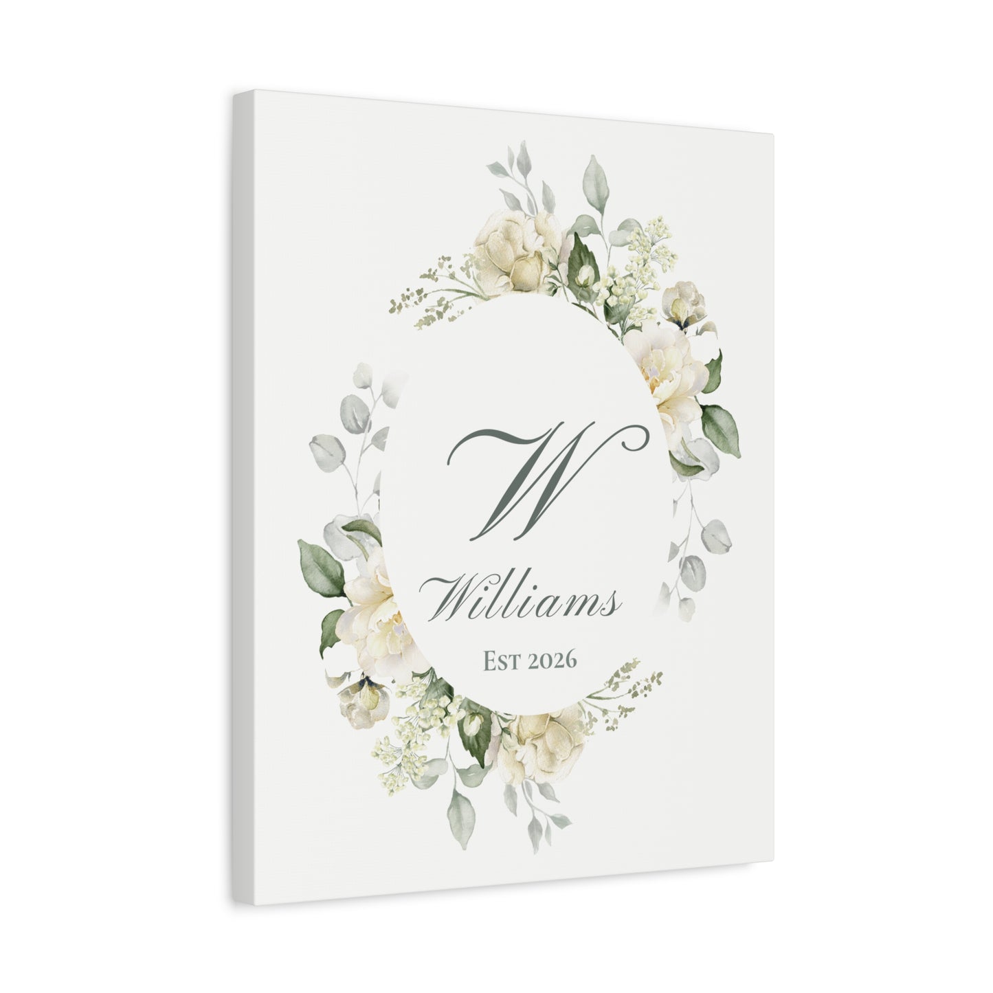 Personalized Monogram Canvas Wall Art