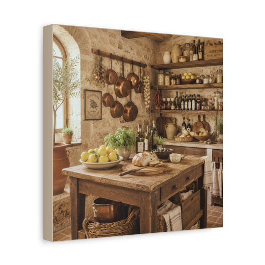 Tuscan Pantry Kitchen Canvas Wall Art