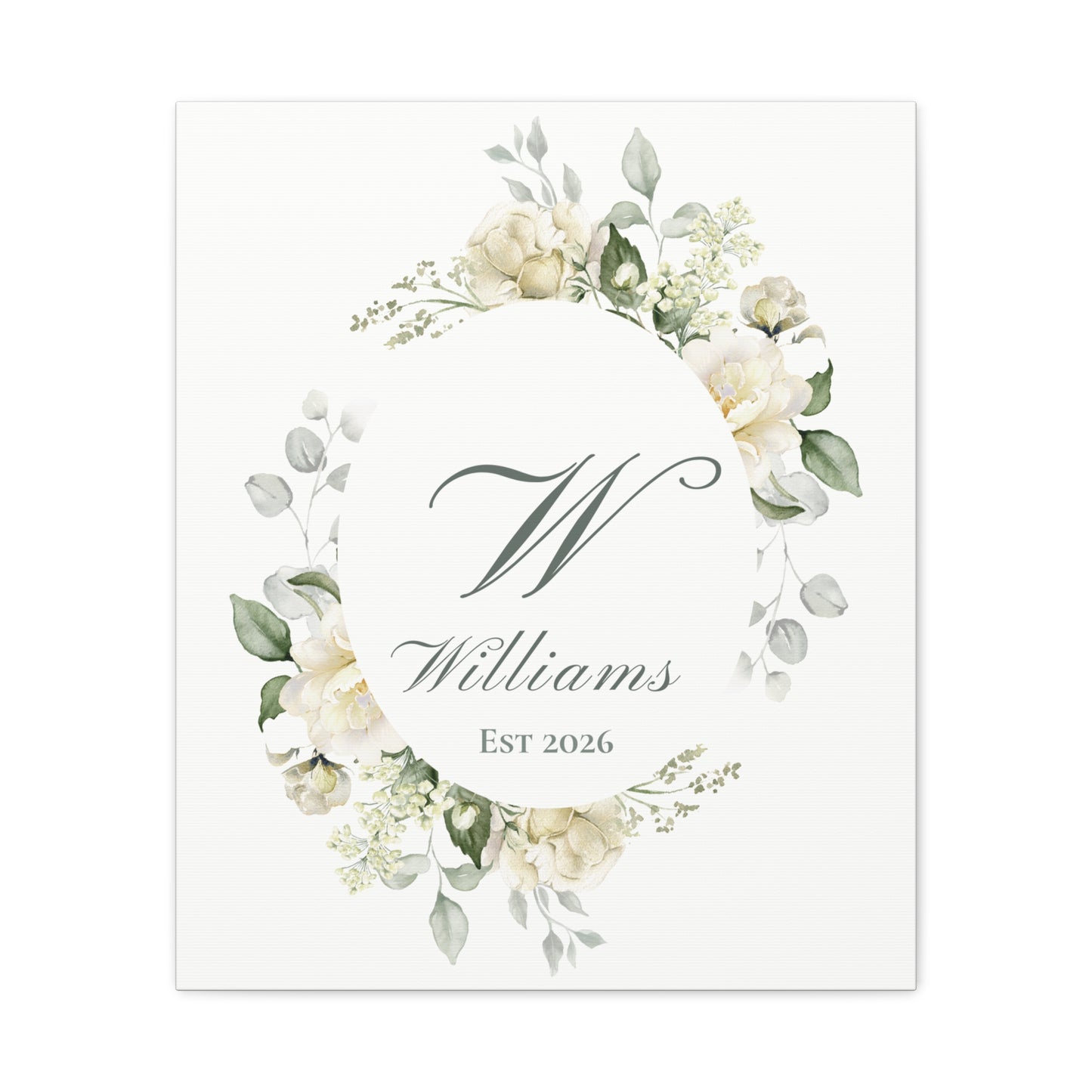 Personalized Monogram Canvas Wall Art