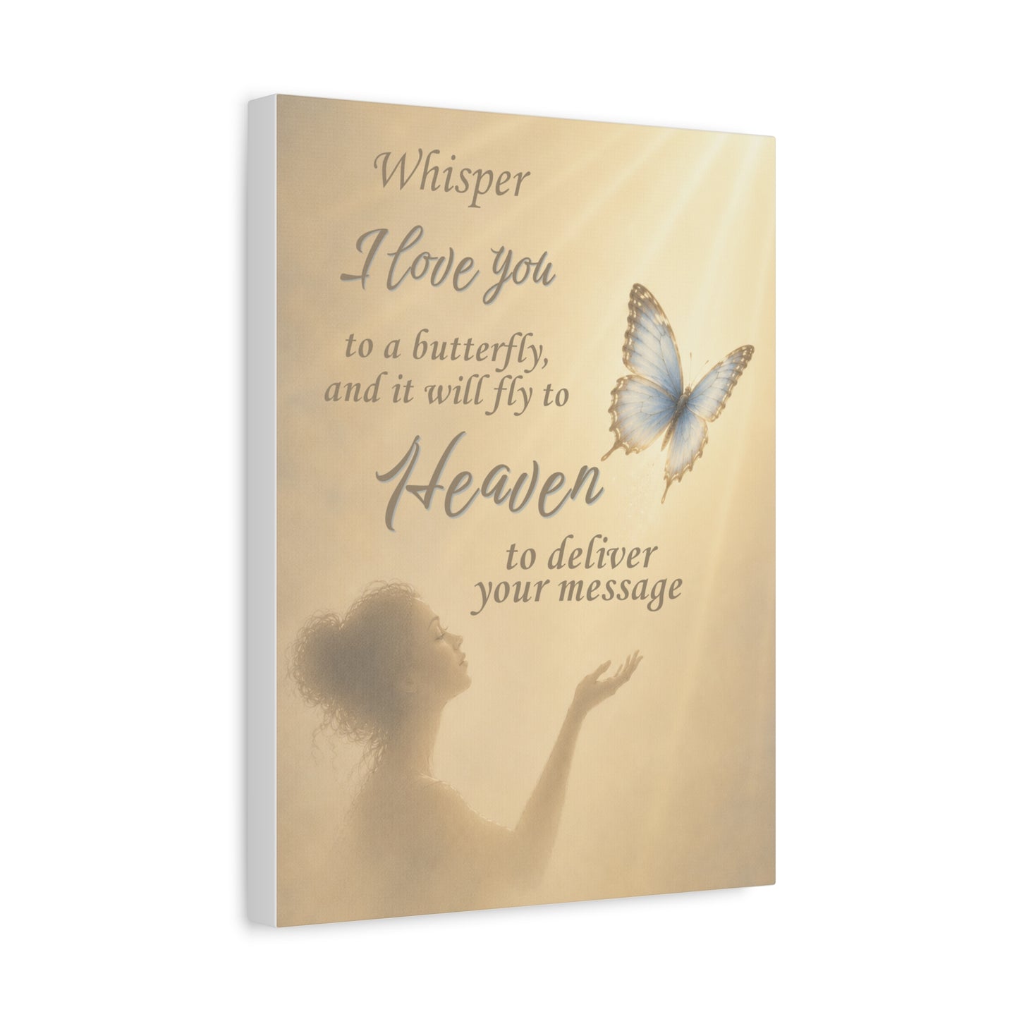 Carried On Butterfly Wings Canvas Wall Art