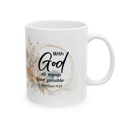 With God All Things Are Possible Mug