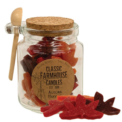 Autumn Harvest Wax Melt Jar w/ Spoon