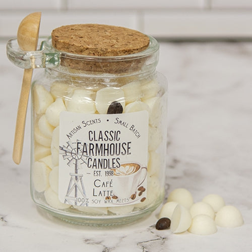 Café Latte Soy Gumdrop Melts Jar w/ Spoon