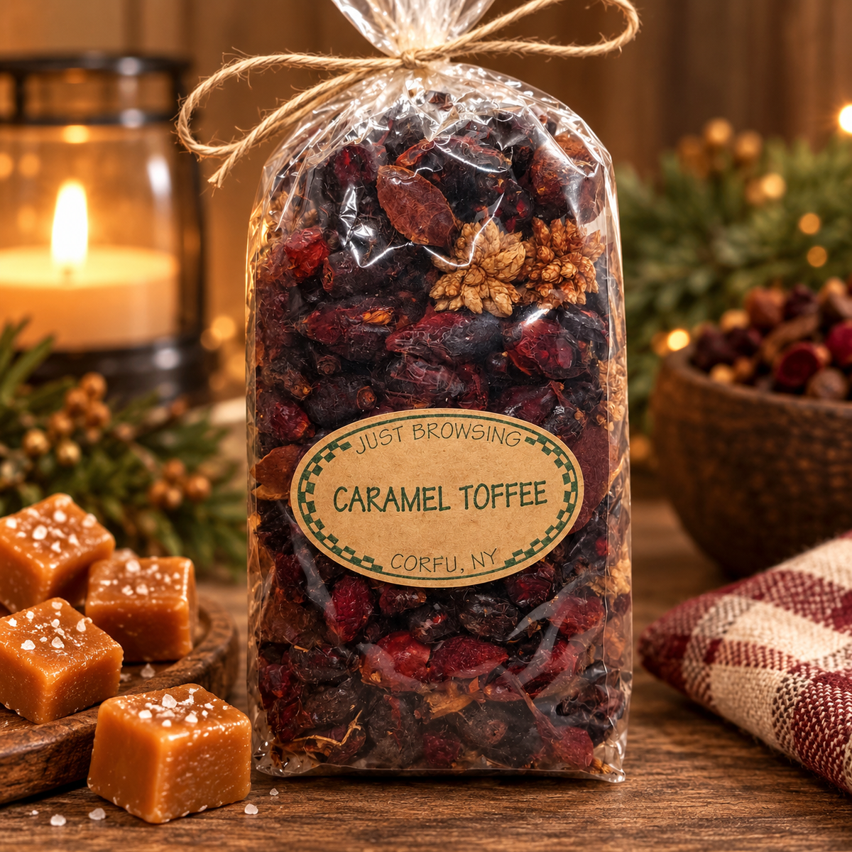 Caramel Toffee Rosehip Potpourri