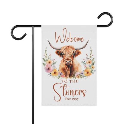 A Warm Welcome Personalized Garden Flag