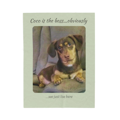 Personalized Photo Keepsake Plush Throw