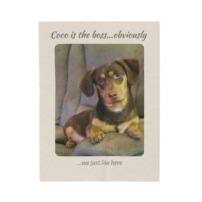 Personalized Photo Keepsake Plush Throw