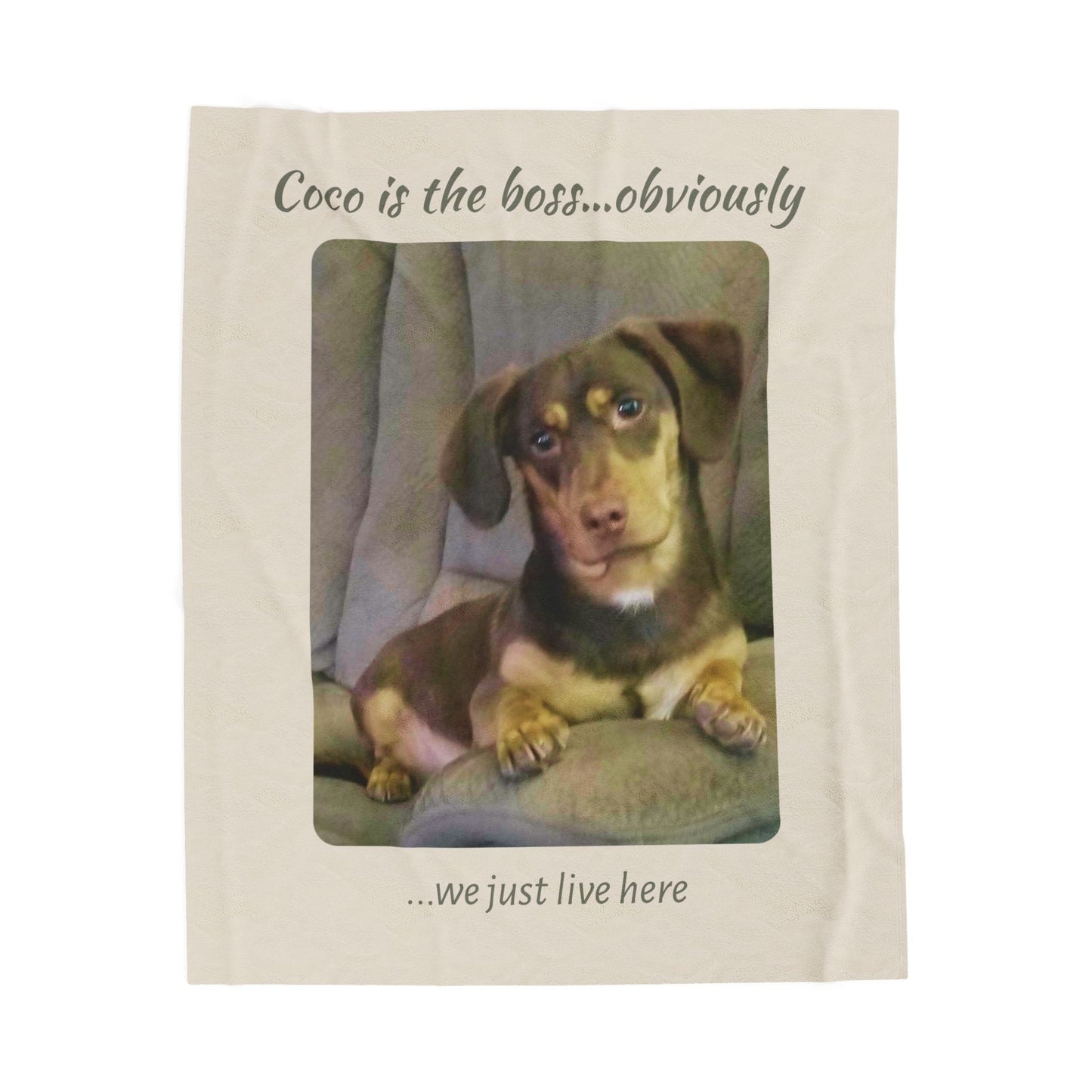 Custom Photo Memory Plush Blanket