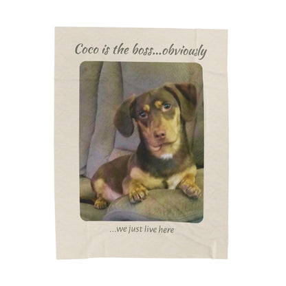 Personalized Photo Keepsake Plush Throw