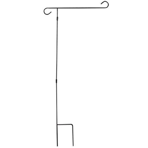 Black Metal Garden Flag Stake Stand