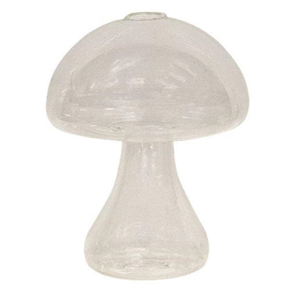 Glass Mushroom Bud Vase