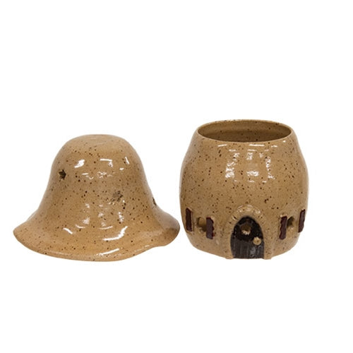 Fairy House Ceramic Luminary