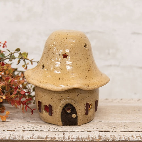 Fairy House Ceramic Luminary