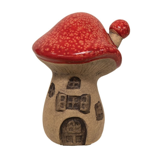 Terracotta Mushroom Fairy House