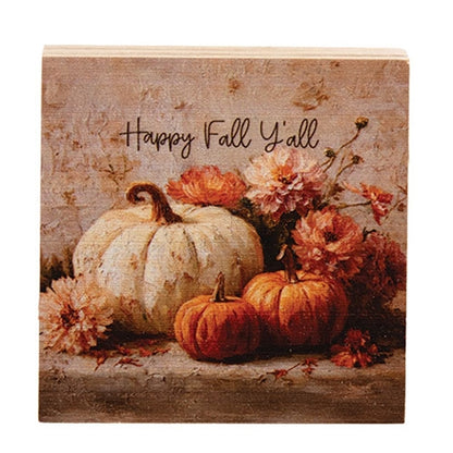 Fall Blessings Wood Block