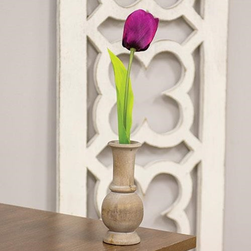 Wooden Tapered Vase