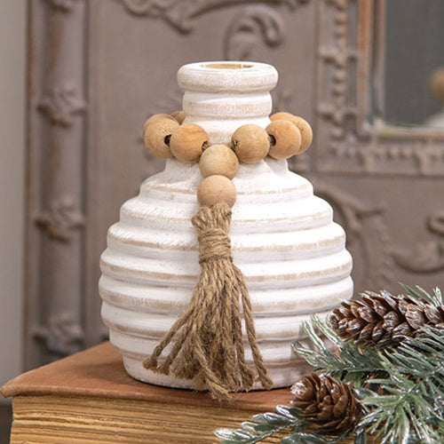 Athens Beaded Wood Vase Collection