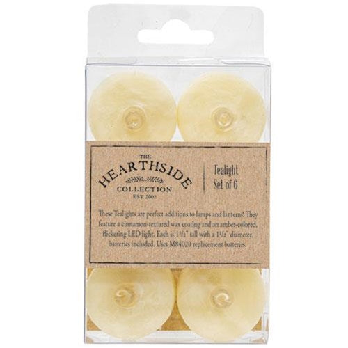 Ivory LED Tealights – Set of 6