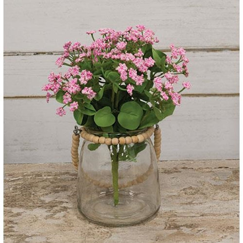 Beaded Handle Glass Jar