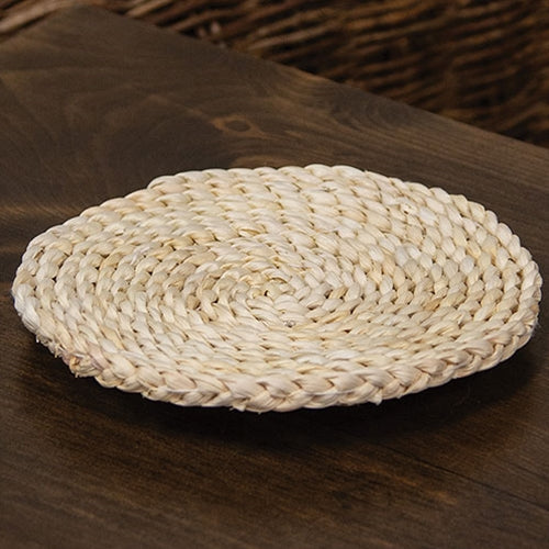 Natural Corn Husk Candle Mat