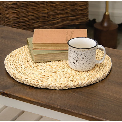 Natural Corn Husk Round Mat