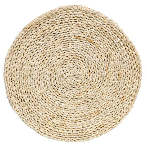Natural Corn Husk Round Mat