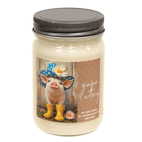 Ginger & Nutmeg Mason Jar Candle