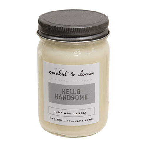 Hello Handsome Mason Jar Candle