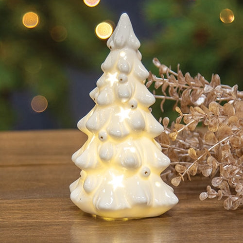 Starlight White Ceramic Christmas Tree