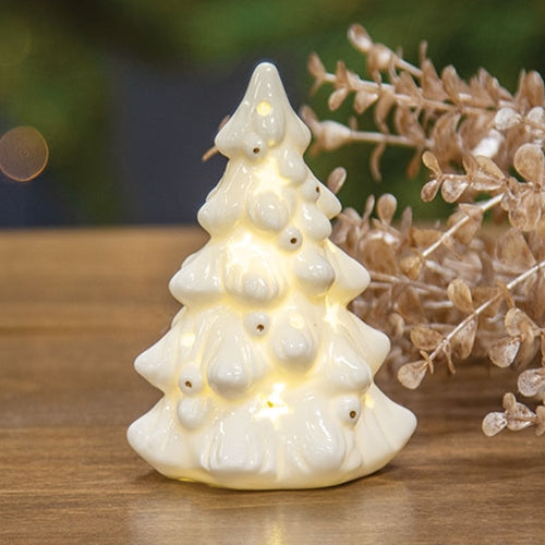 Starlight White Ceramic Christmas Tree