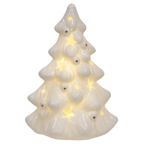 Starlight White Ceramic Christmas Tree