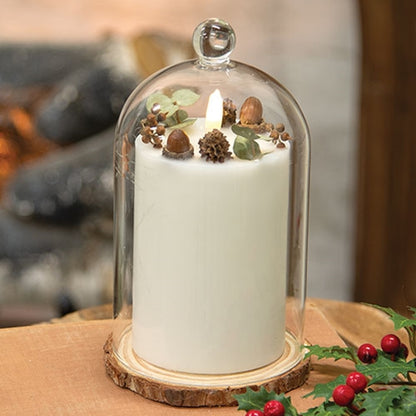 Winter Dreams LED Candle Cloche
