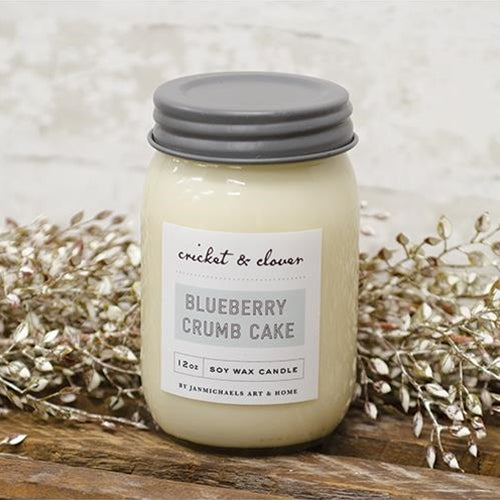 Blueberry Crumb Cake Mason Jar Candle