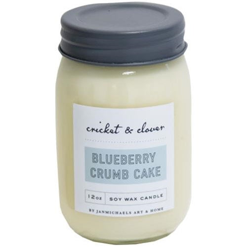 Blueberry Crumb Cake Mason Jar Candle