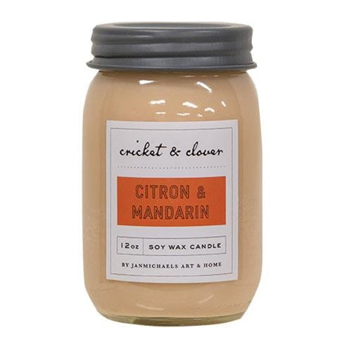 Citron & Mandarin Mason Jar Candle