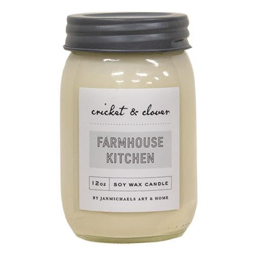 Farmhouse Kitchen Mason Jar Candle