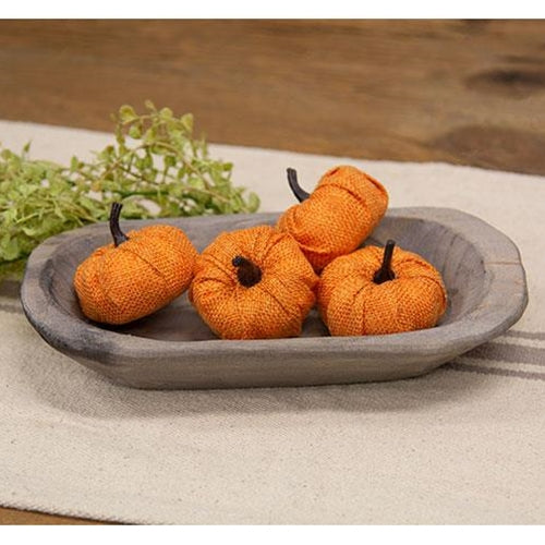 Carved Wood Petite Oval Bowl
