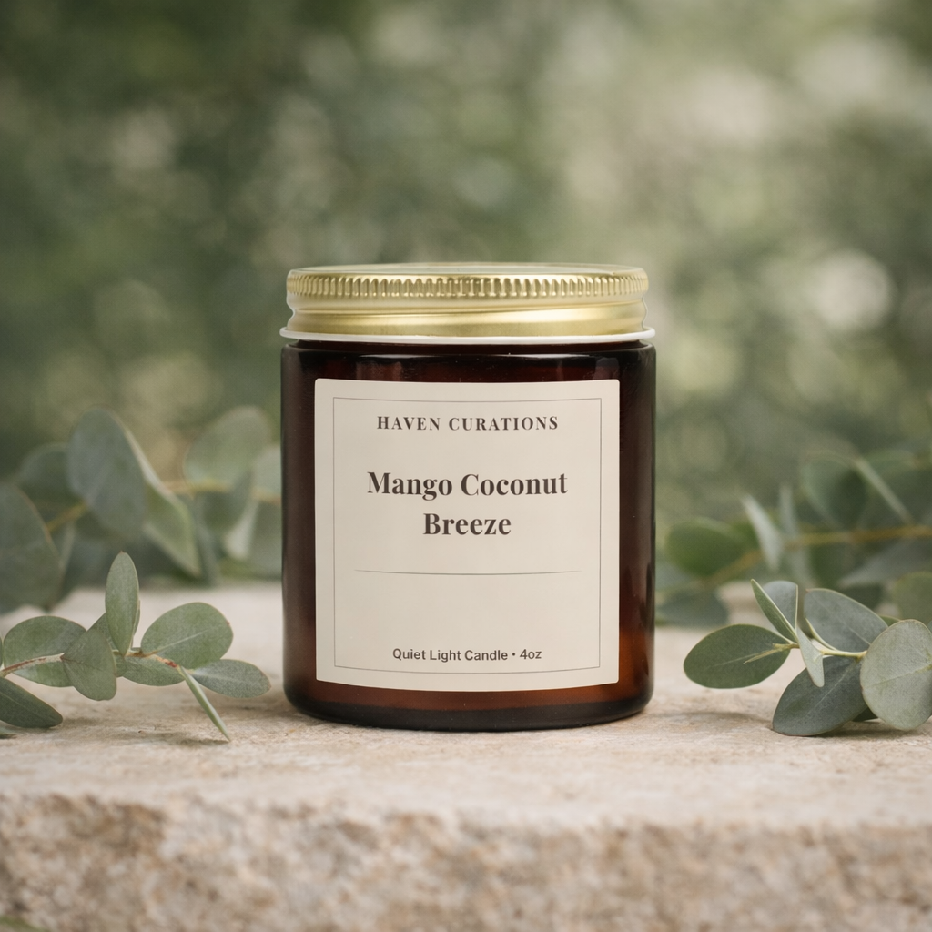 Mango Coconut Breeze Quiet Light Candle