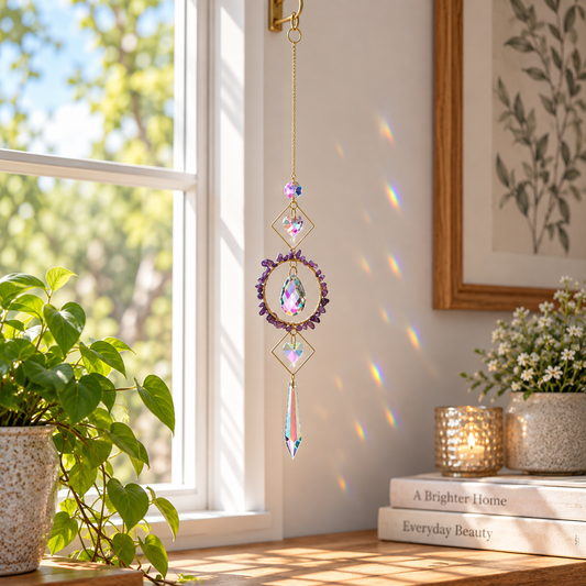 Sunlit Amethyst Wind Chime
