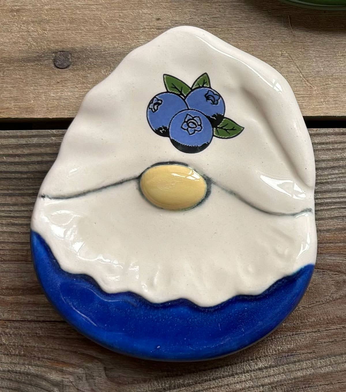 Blueberry Gnome Ceramic Dish