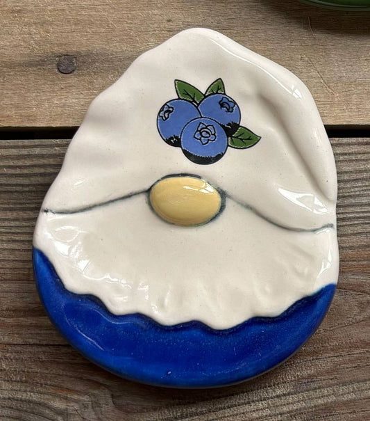 Blueberry Gnome Ceramic Dish