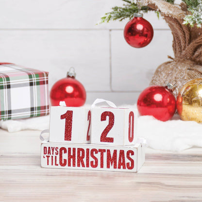 Christmas Is Coming Countdown Blocks