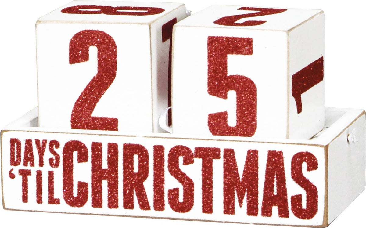 Christmas Is Coming Countdown Blocks
