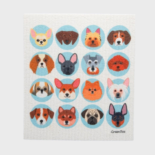Dog Portraits Swedish Dishcloth